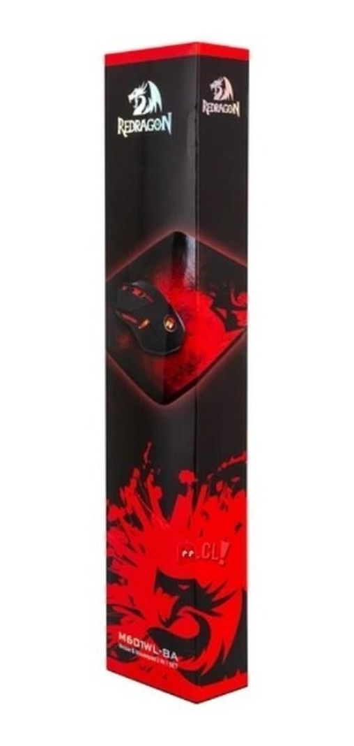 Pack Gamer Mouse 2,4 Ghz + Mouse Pad Redragon M601wl-ba - Ps-2