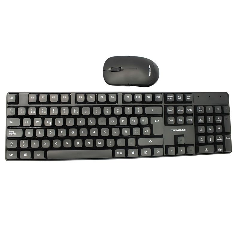 Kit Teclado + Mouse Inalámbrico 2.4G Ergonómico - PS-0