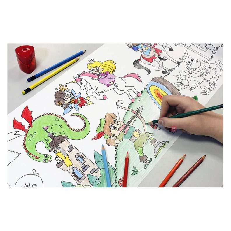 Adhesivo Para Colorear Diseño Hadas 4mts - Ps-1