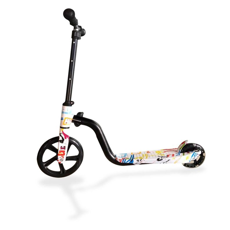 Scooter Aluminio Diseno Blanco 2 Ruedas Iluminacion - PS