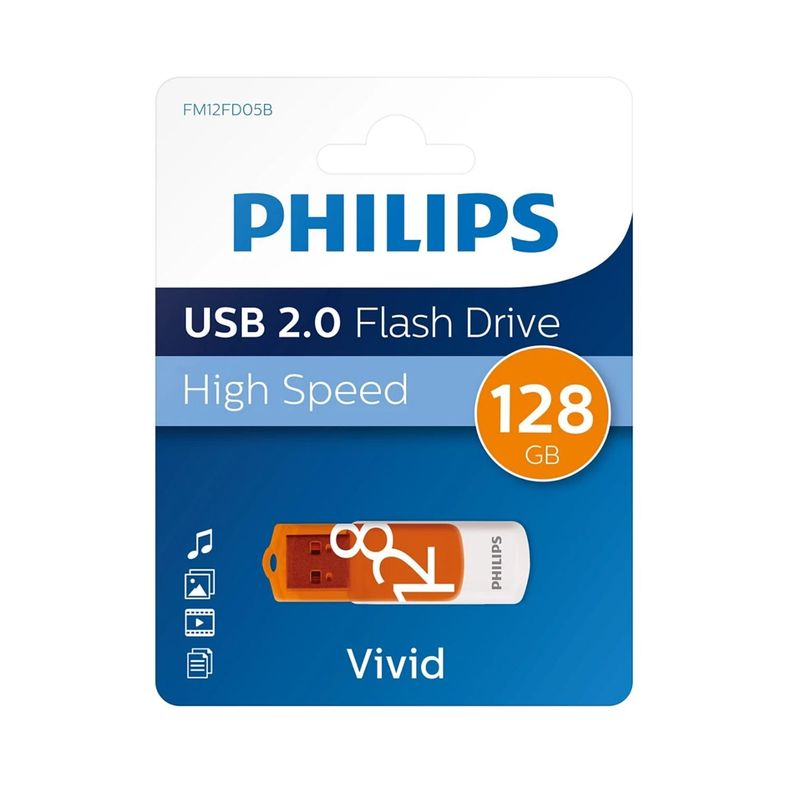 Pendrive 128gb Philips Vivid FM12FD05B - PS-0