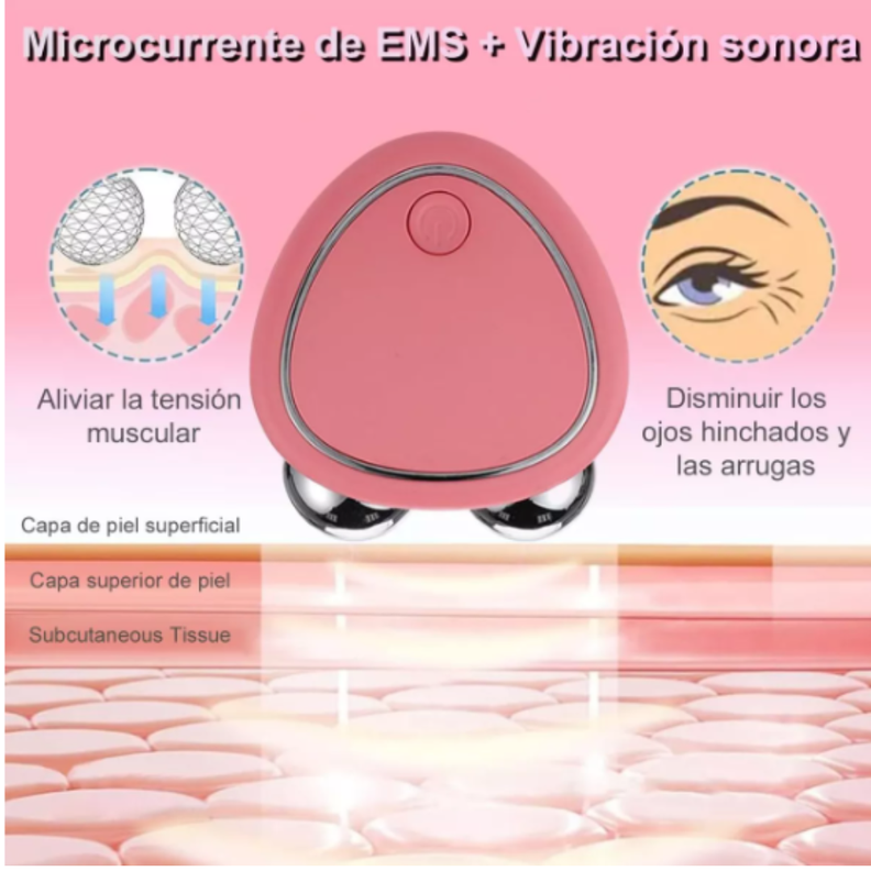 MASAJEADOR FACIAL 3D MICRO CORRIENTE SONIC VIBRACIÓN  LIFTING REAFIRMANTE -2