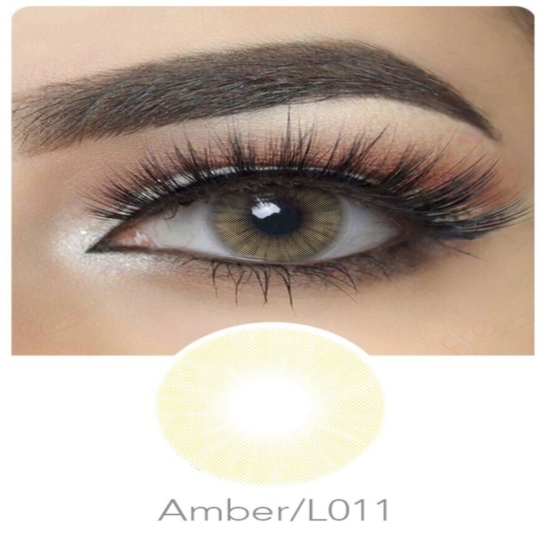 Par de lentes de contacto línea Hidrocor color Ambar-1