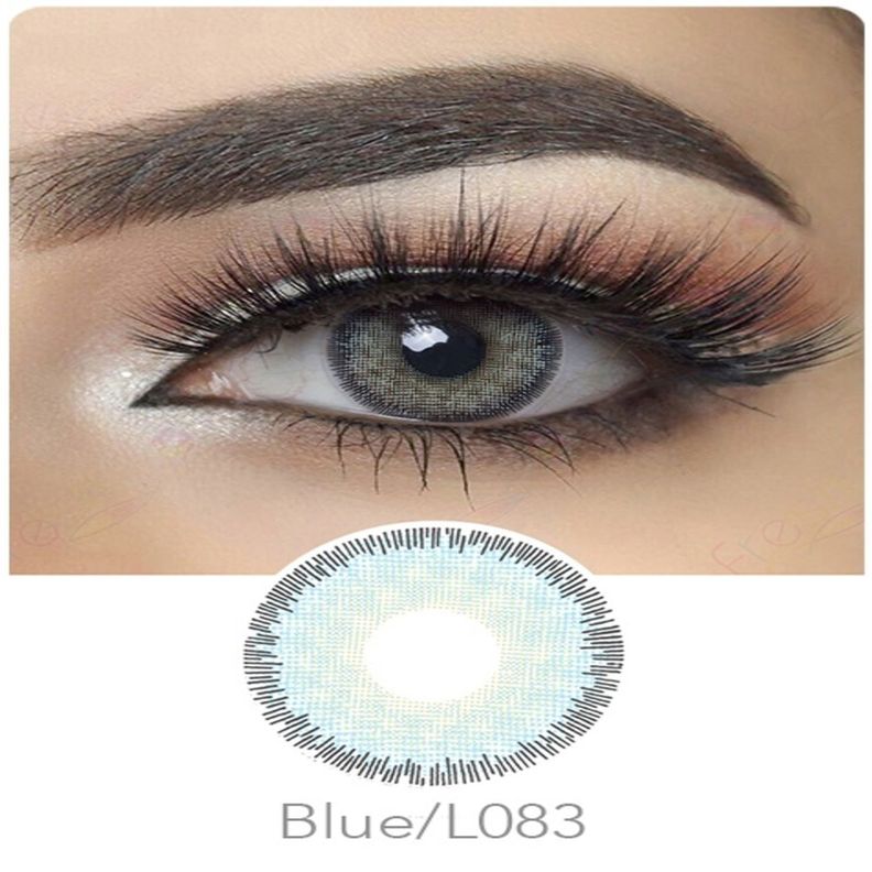 Par De Lentes De Contacto Línea Premium Color Azul-1