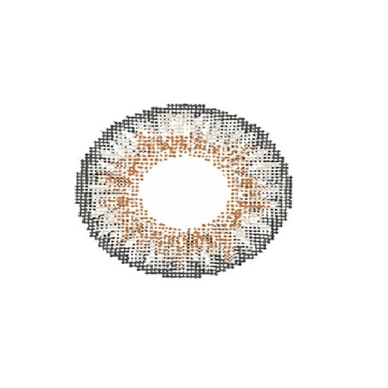 Par De Lentes De Contacto Tricolor Color Gris-0