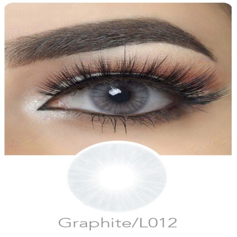 Par de lentes de contacto línea Hidrocor color Grafito-1