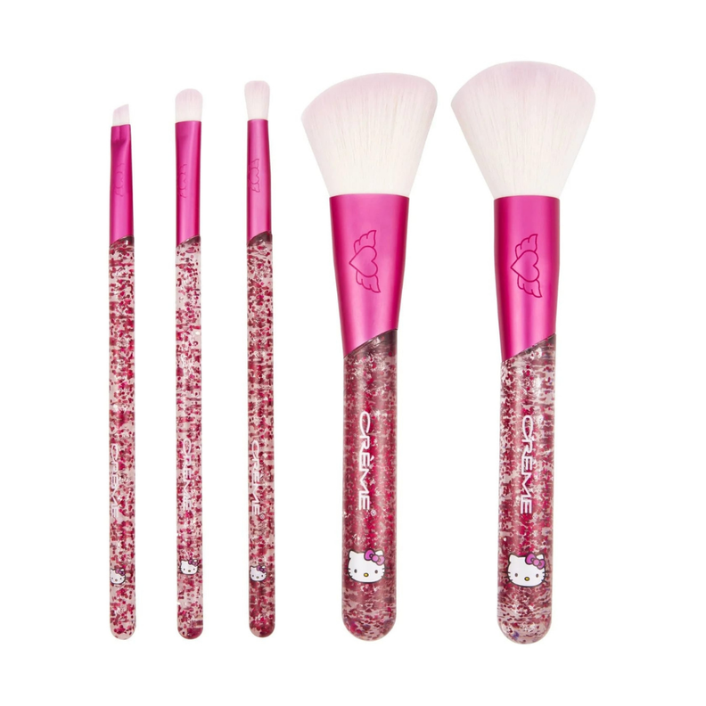 Set 5 Brochas Hello Kitty Luv Wave Brush Set-0