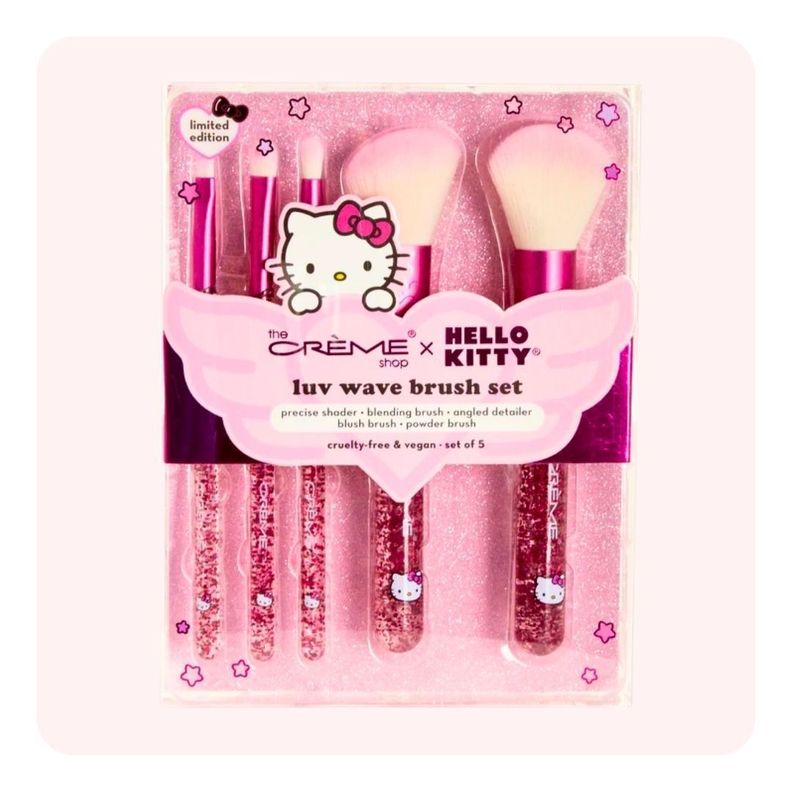 Set 5 Brochas Hello Kitty Luv Wave Brush Set-1
