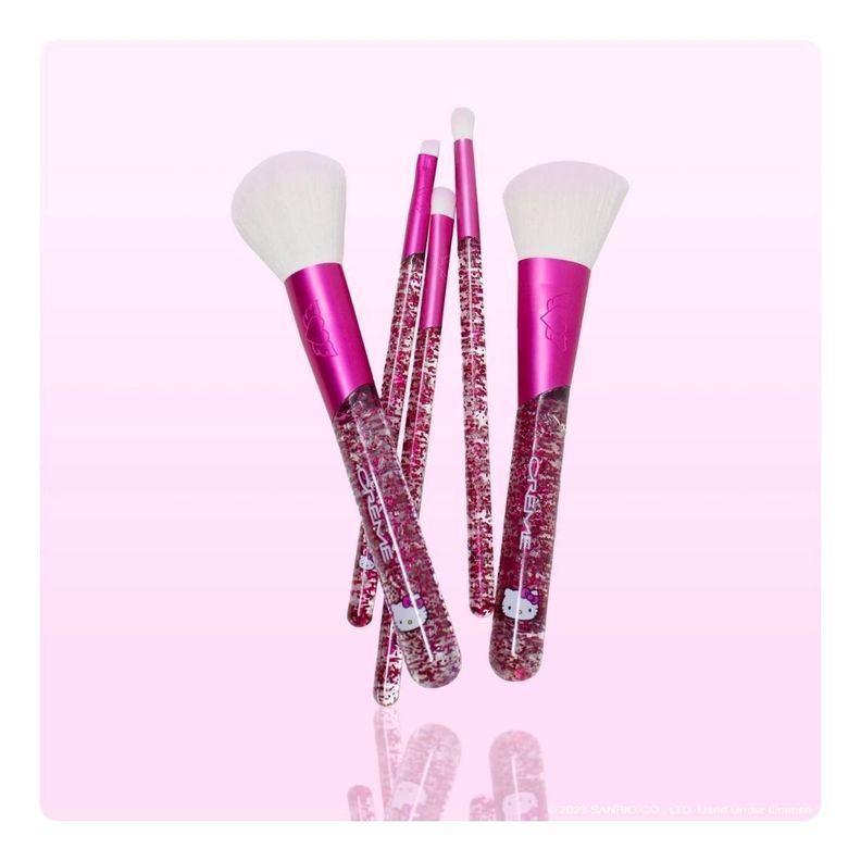 Set 5 Brochas Hello Kitty Luv Wave Brush Set-2