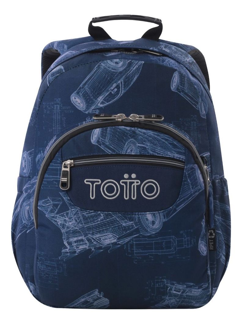 Mochila Urbana Notebook Escolar Totto Classic Gommas Niño-0