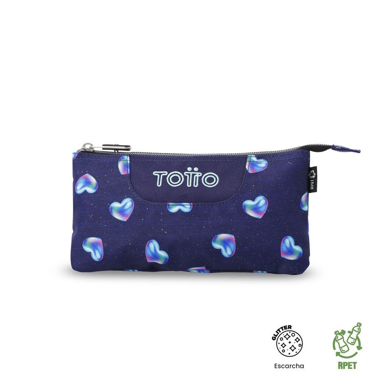 Estuche Multiuso Tablero Glitter Pequena Azul Mujer