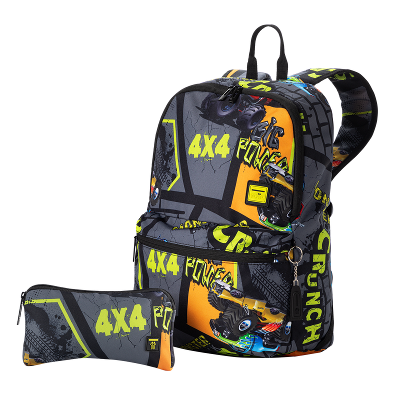 Kit Escolar Totto: Mochila + Estuche Resistente y Versátil Azul-0