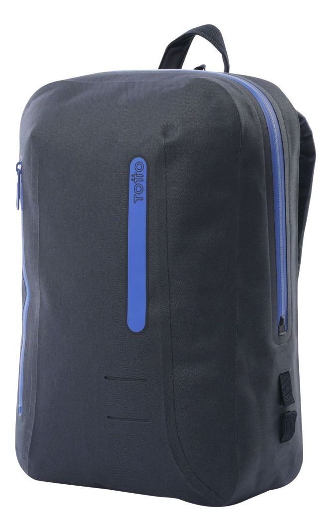 Mochila Totto Seal Mediana Impermeable PC 15" Azul-1
