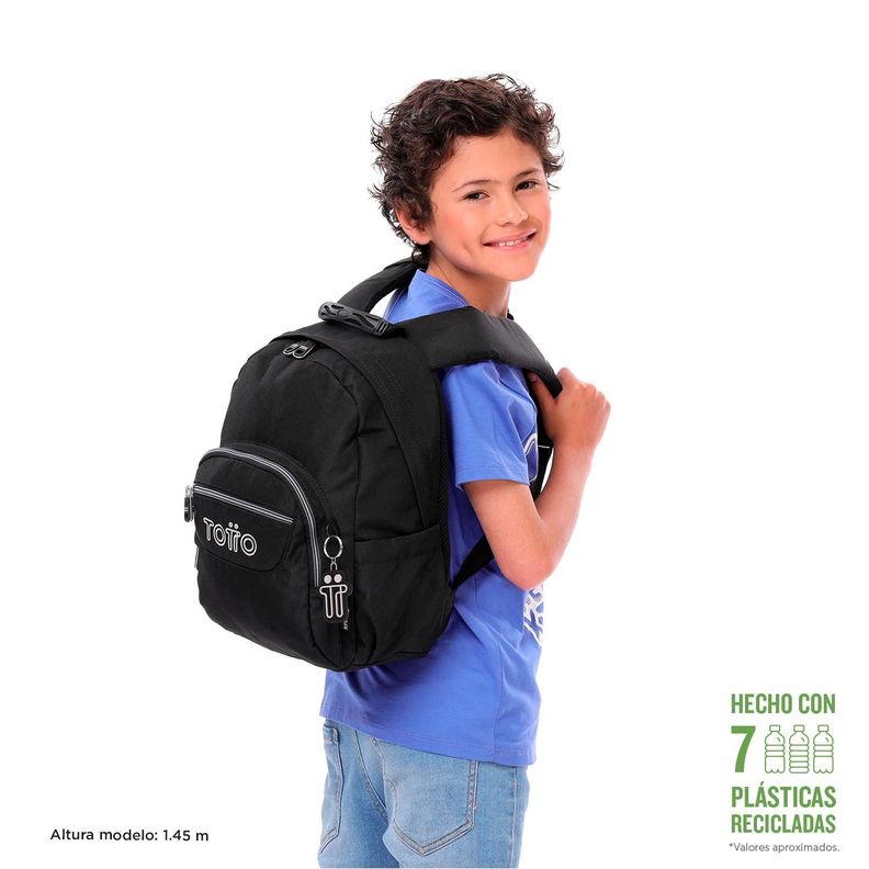 Mochila Escolar Tempera Negro/Black-1