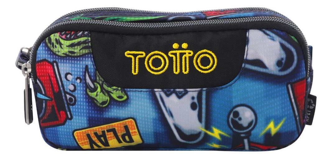 Estuche Totto Con Diseño Multiuso Escolar Lápices Accesorios-0