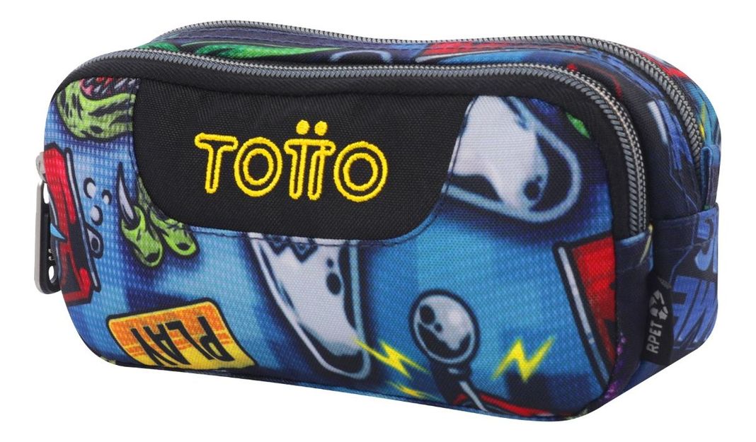 Estuche Totto Con Diseño Multiuso Escolar Lápices Accesorios-1