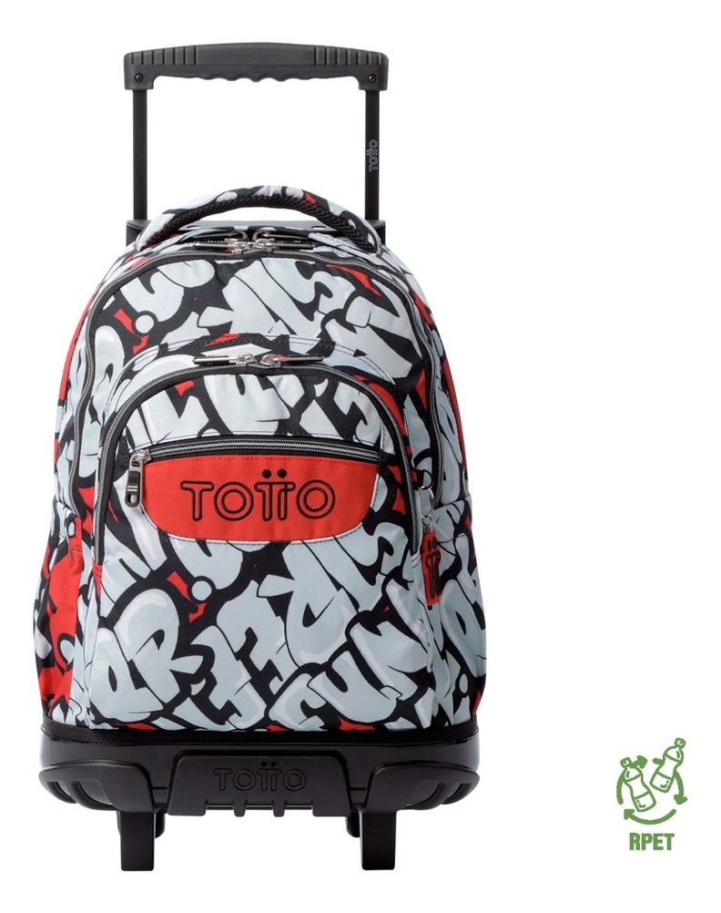 Mochila Escolar Totto Rpet Impermeable con Ruedas Niño 26L-0