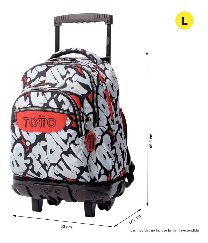 Mochila Escolar Totto Rpet Impermeable con Ruedas Niño 26L-1
