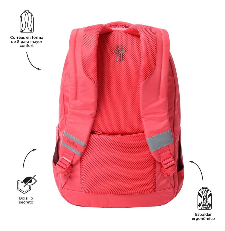 Mochila Notebook Urbana Totto Mujer IND242 - Antirobo RPET-2