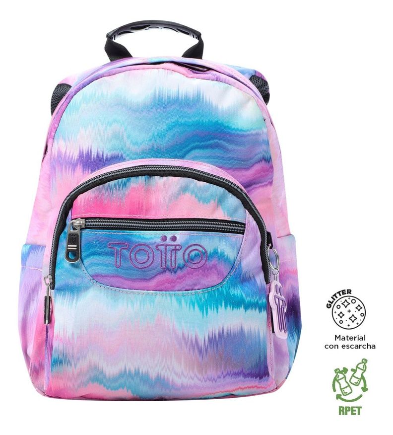 Totto Mochila Notebook Escolar Niña Impermeable Eco003-0