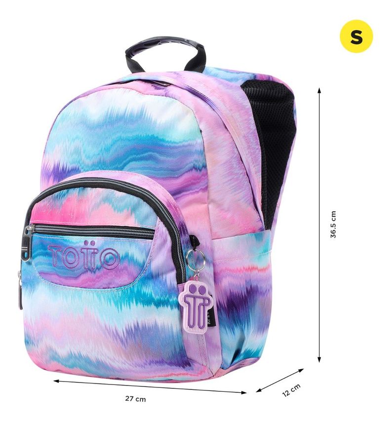 Totto Mochila Notebook Escolar Niña Impermeable Eco003-2