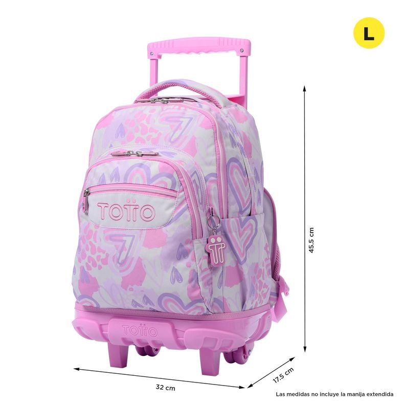 Mochila Escolar con Ruedas Bomper Renglon Amalia-2