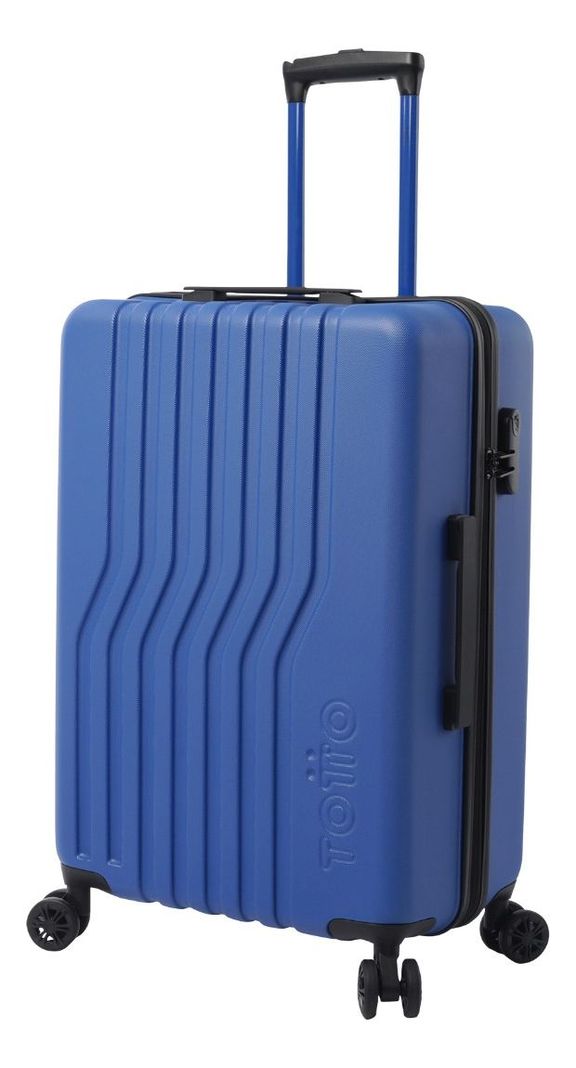 Maleta Totto Nomad Azul Mediana Ruedas 360° Moderna y Funcional-2
