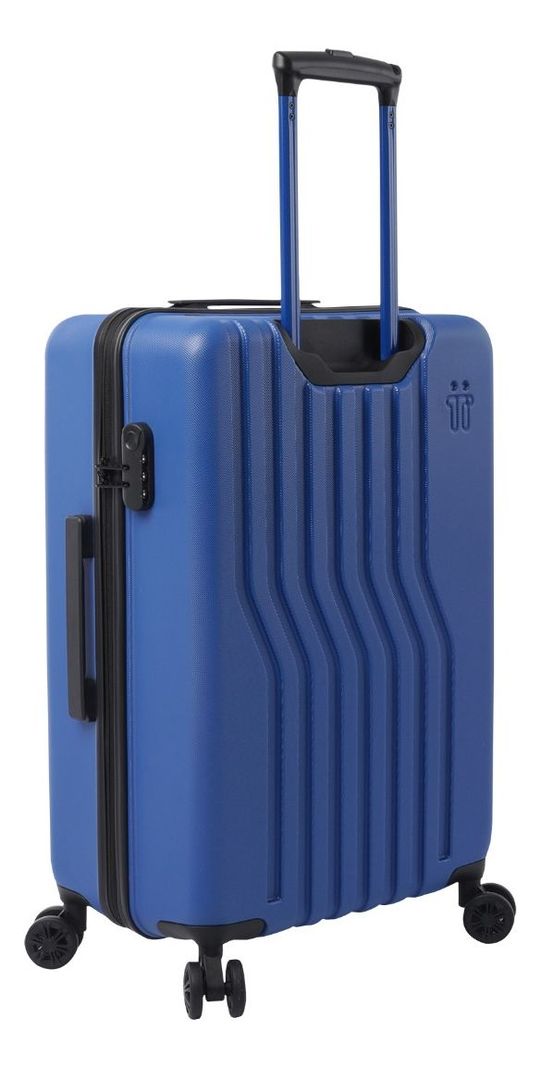 Maleta Totto Nomad Azul Mediana Ruedas 360° Moderna y Funcional-3