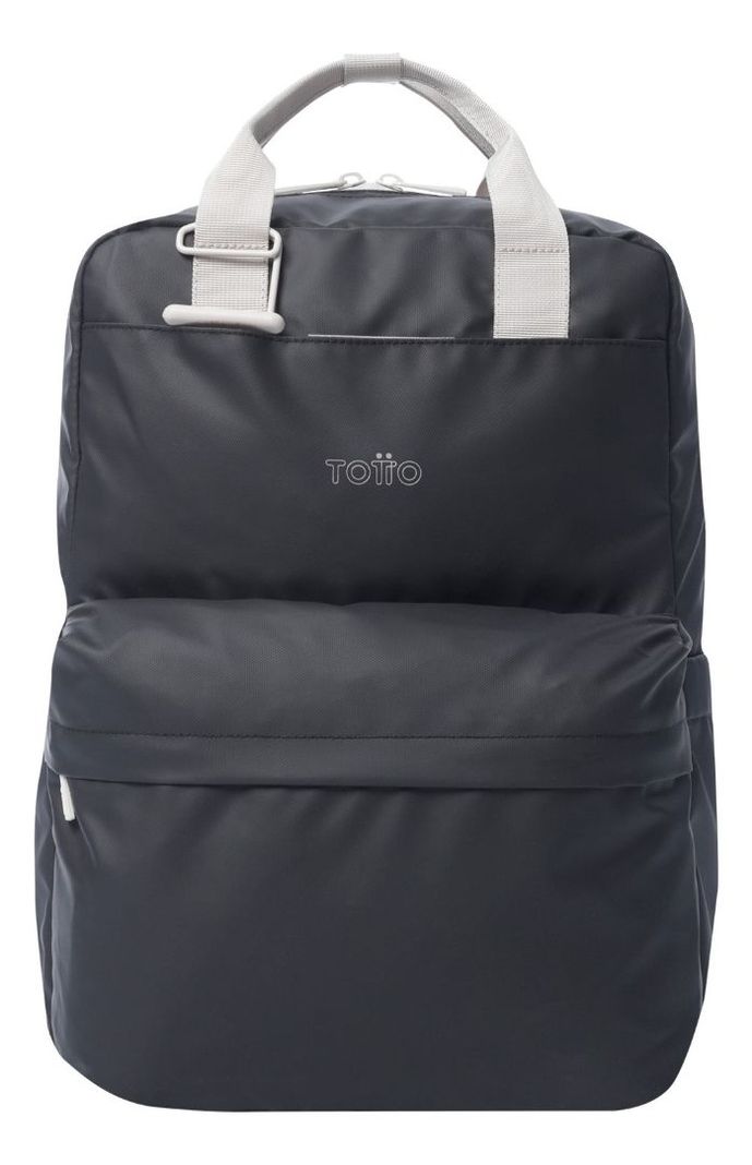 Mochila Totto Billy Mediana Negro PC 14" Mujer-0