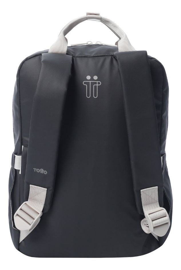 Mochila Totto Billy Mediana Negro PC 14" Mujer-2