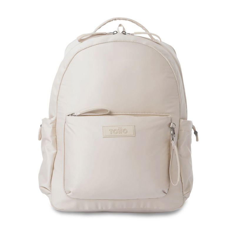Mochila Universitario Estambul Porta Pc 14  Beige Mujer M