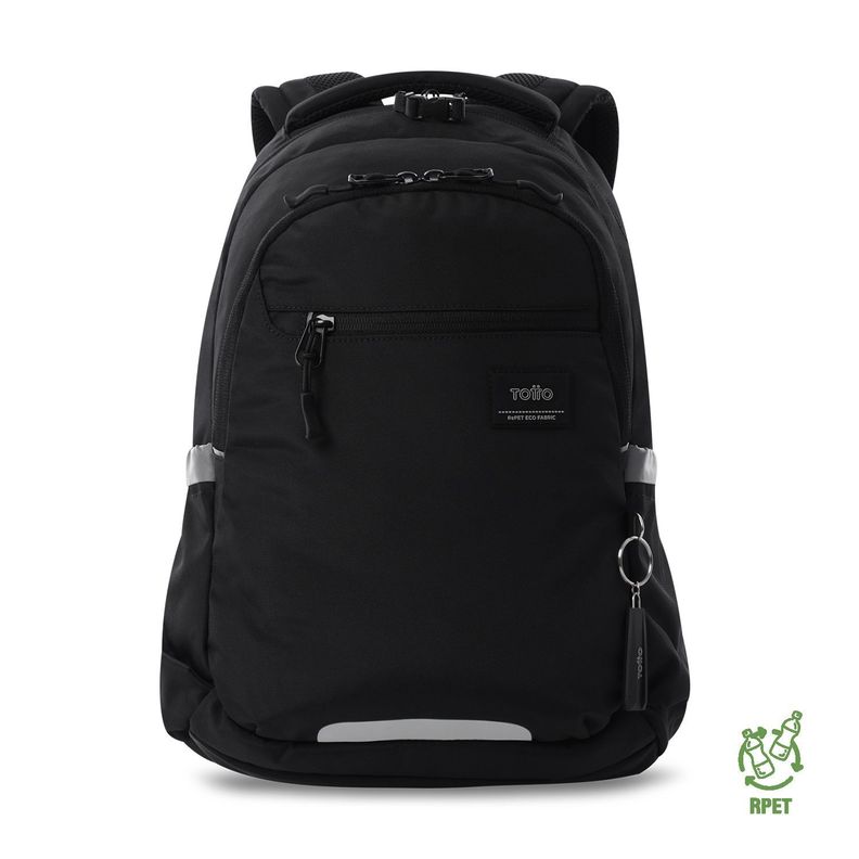 Mochila Universitaria Notebook 14" Misisipi Negra Unisex Totto Negro M