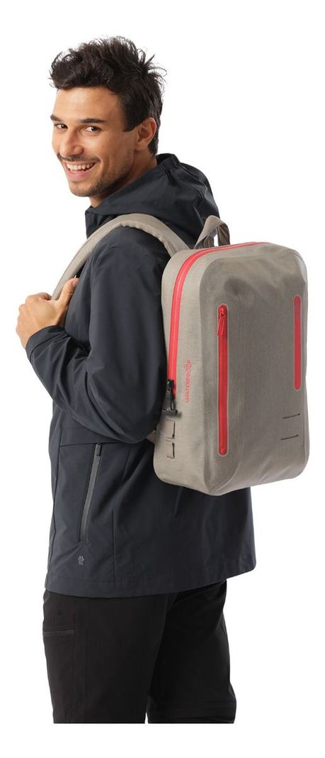 Mochila Totto Seal Mediana Impermeable PC 15" Beige-4