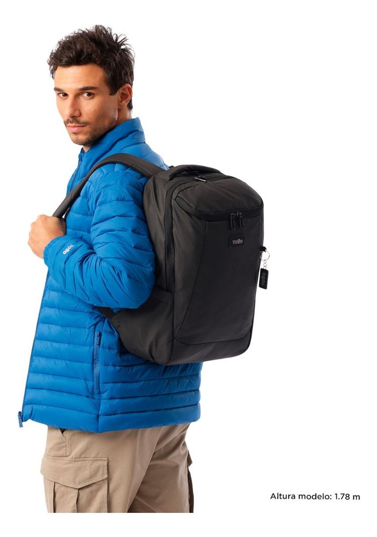 Mochila Urbana Totto Classic Storm Para Notebook 16"-1
