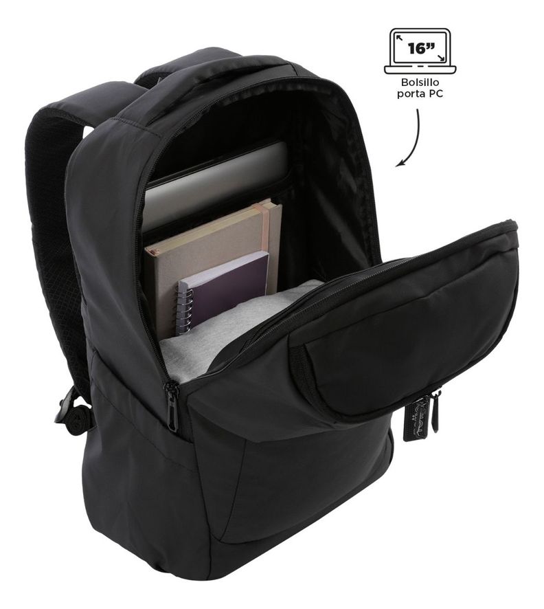 Mochila Urbana Totto Classic Storm Para Notebook 16"-4