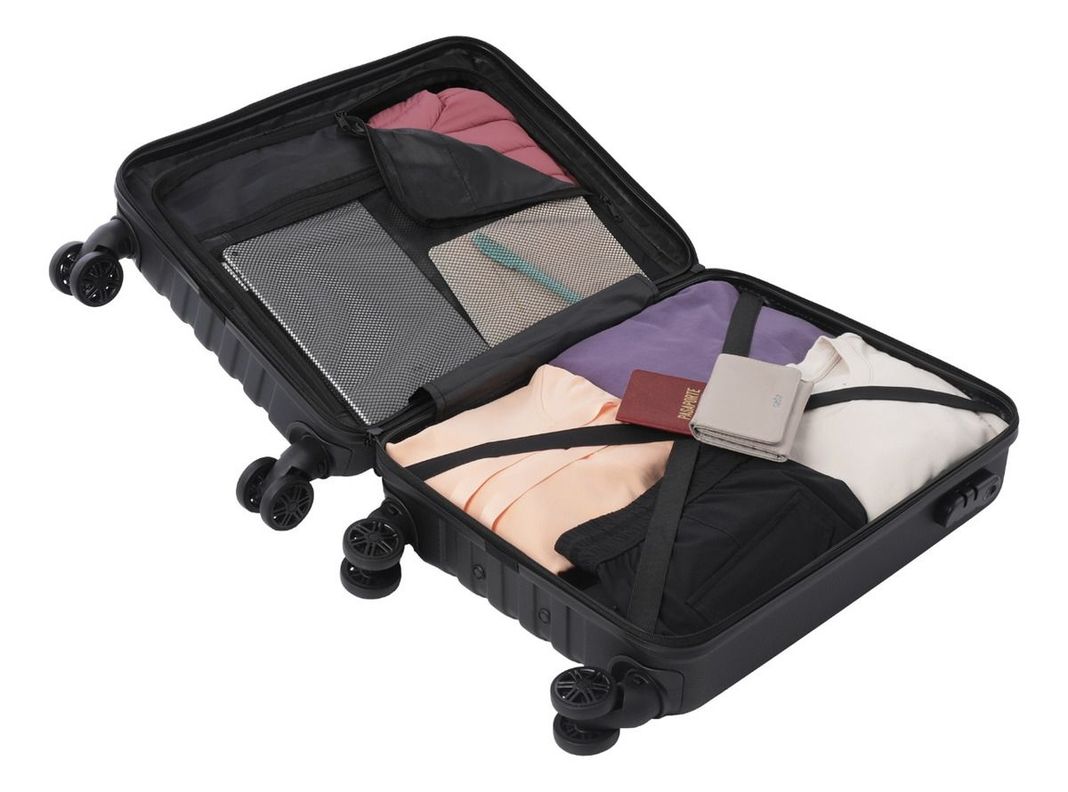 Maleta de Cabina Totto Nomad Negra Ruedas 360° Compacta y Versátil-5