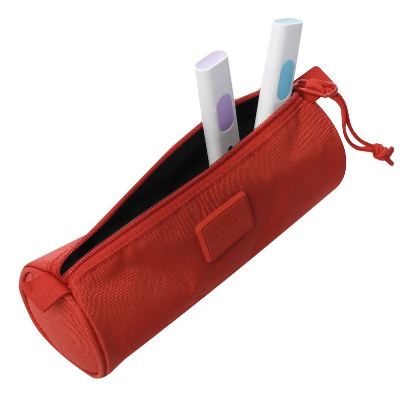 Mochila Escolar Totto Pack X2 + Estuche Multiuso Kalex Rojo-7