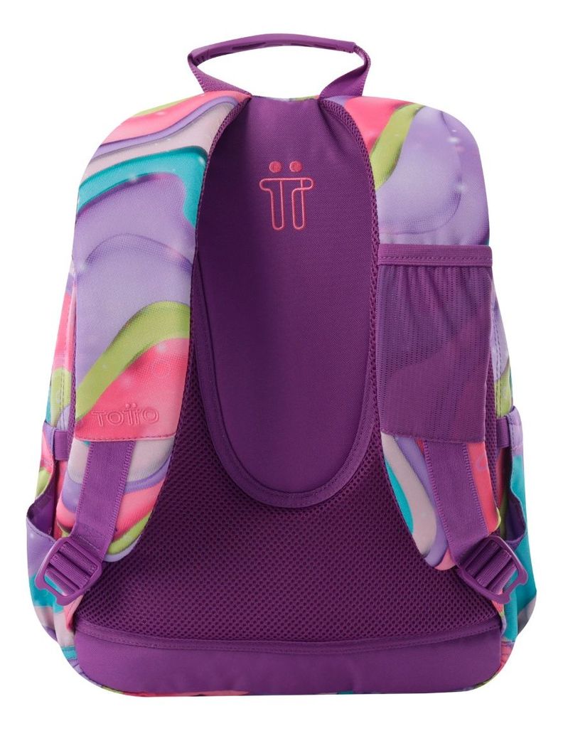 Mochila Urbana Notebook Escolar Totto Classic Gommas Niña-2