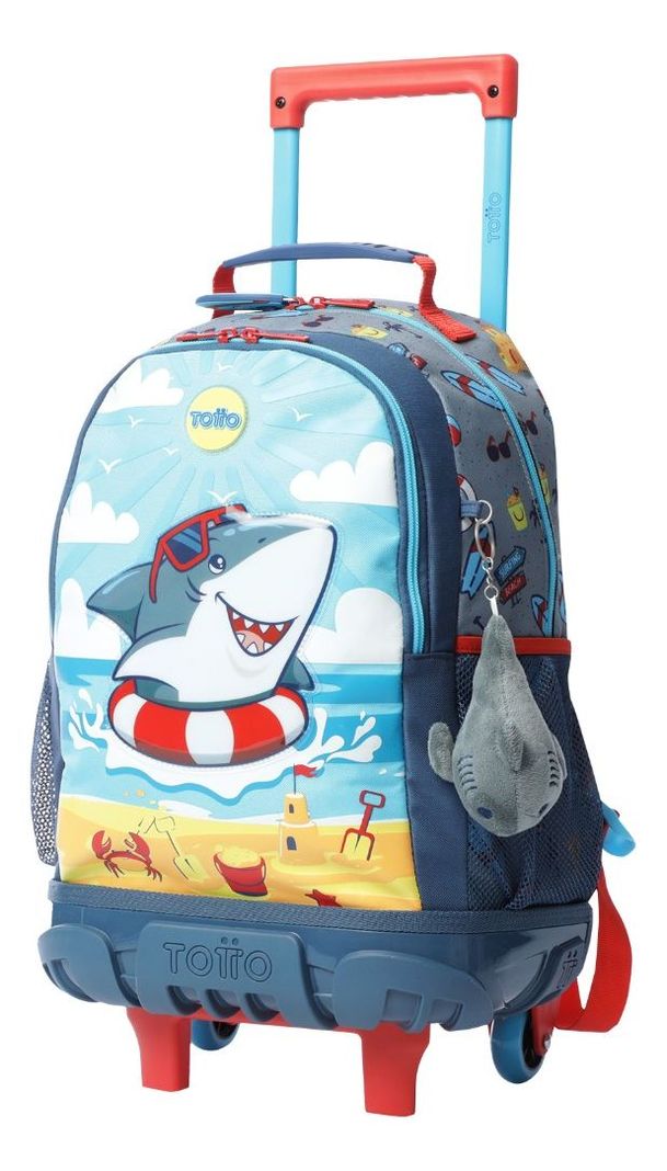 Mochila Escolar con Ruedas Totto Resistente y Ligera Niño-1
