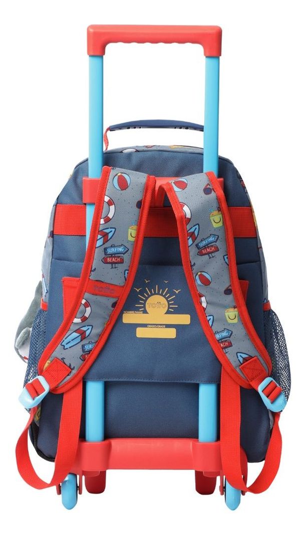 Mochila Escolar con Ruedas Totto Resistente y Ligera Niño-2