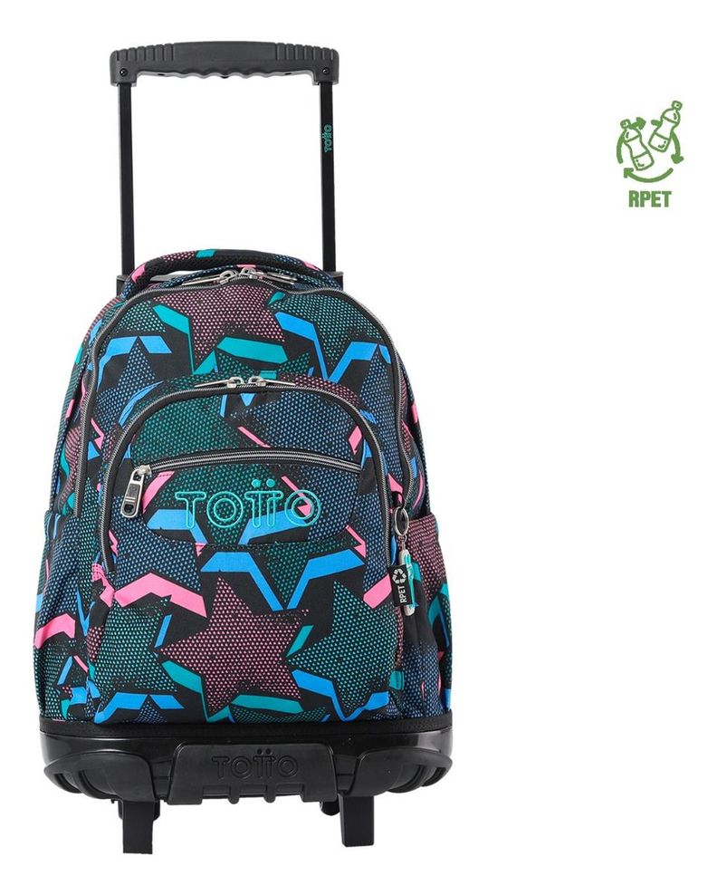 Mochila Ruedas Totto RPET Grande Notebook 15.4" Escolar Niña-0