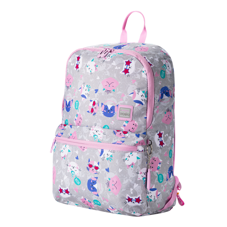 Kit Escolar Totto: Mochila + Estuche Resistente y Versátil Rosado-1