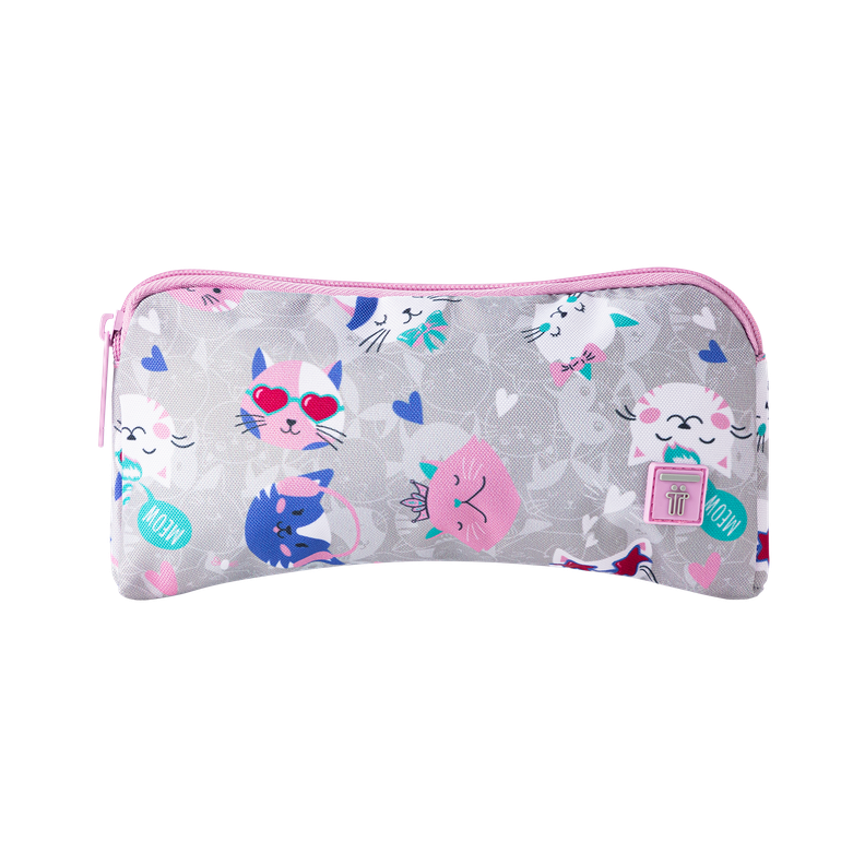 Kit Escolar Totto: Mochila + Estuche Resistente y Versátil Rosado-2