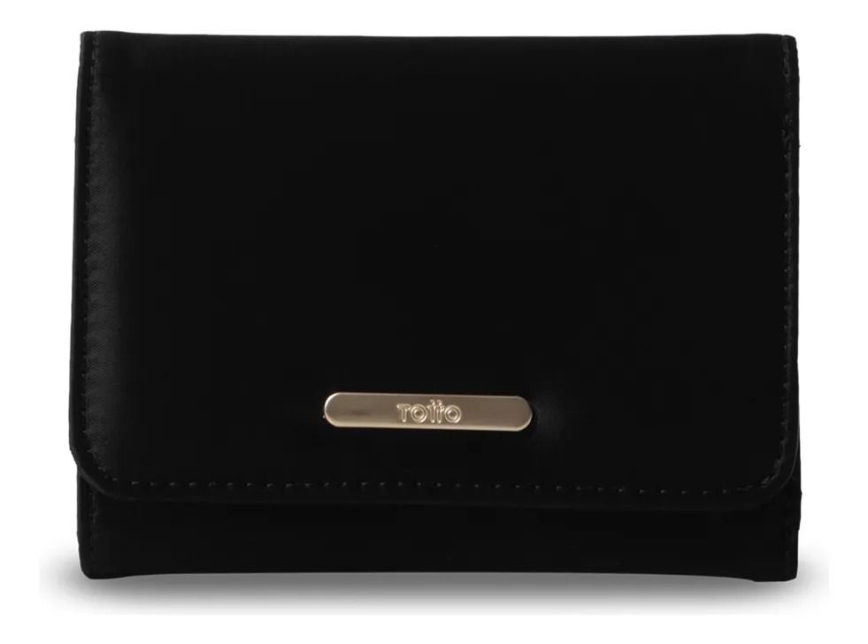 Billetera Mujer Bel 2.0 Mediana Con Rfid Blocker Negra Negro M
