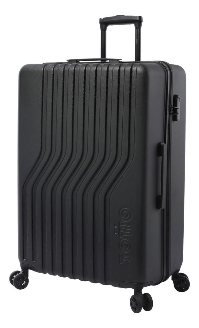 Maleta Totto Nomad Negra Grande Ruedas 360° Amplia y Resistente-0