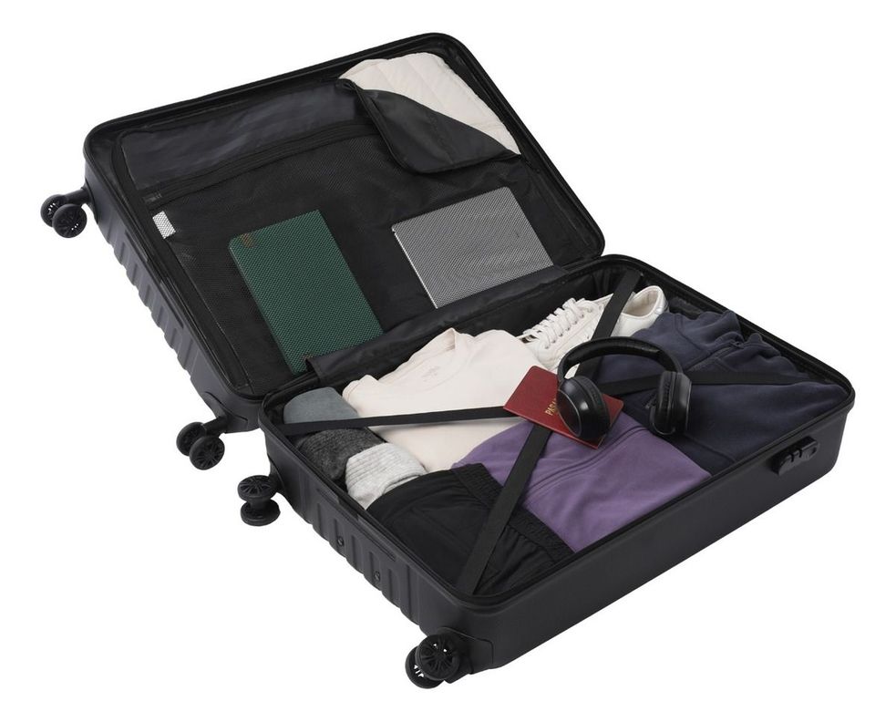 Maleta Totto Nomad Negra Grande Ruedas 360° Amplia y Resistente-3