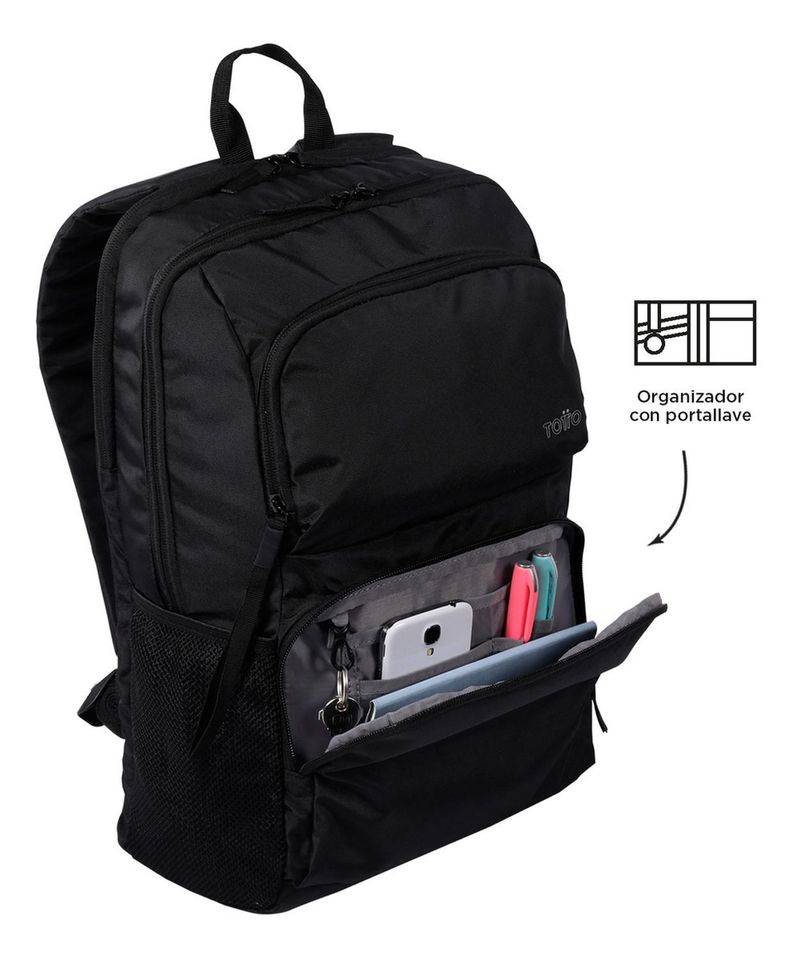 Mochila Unisex Totto Cloud Negro/black-5