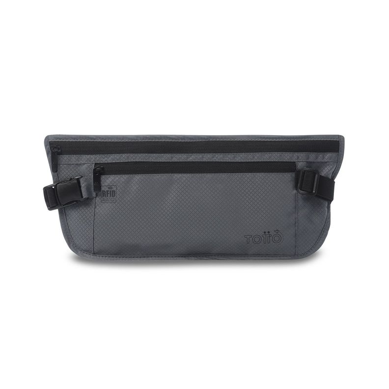 Banano Invisible de Viaje Security con RFID Blocker Gris  S