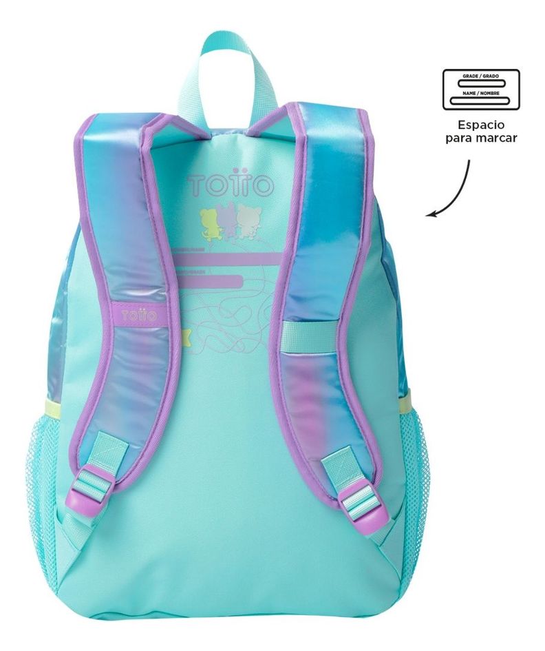 Mochila Escolar Infantil Totto Classic Friends Rpet M Niña-3