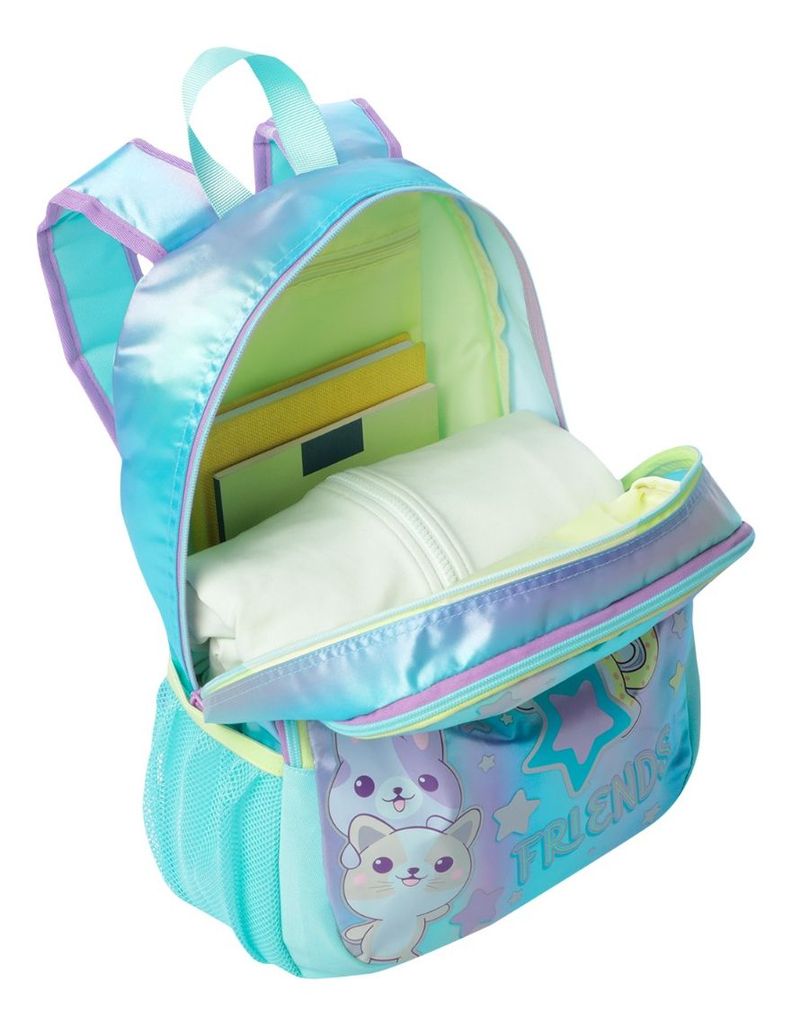 Mochila Escolar Infantil Totto Classic Friends Rpet M Niña-4